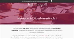 Desktop Screenshot of editablegrid.net